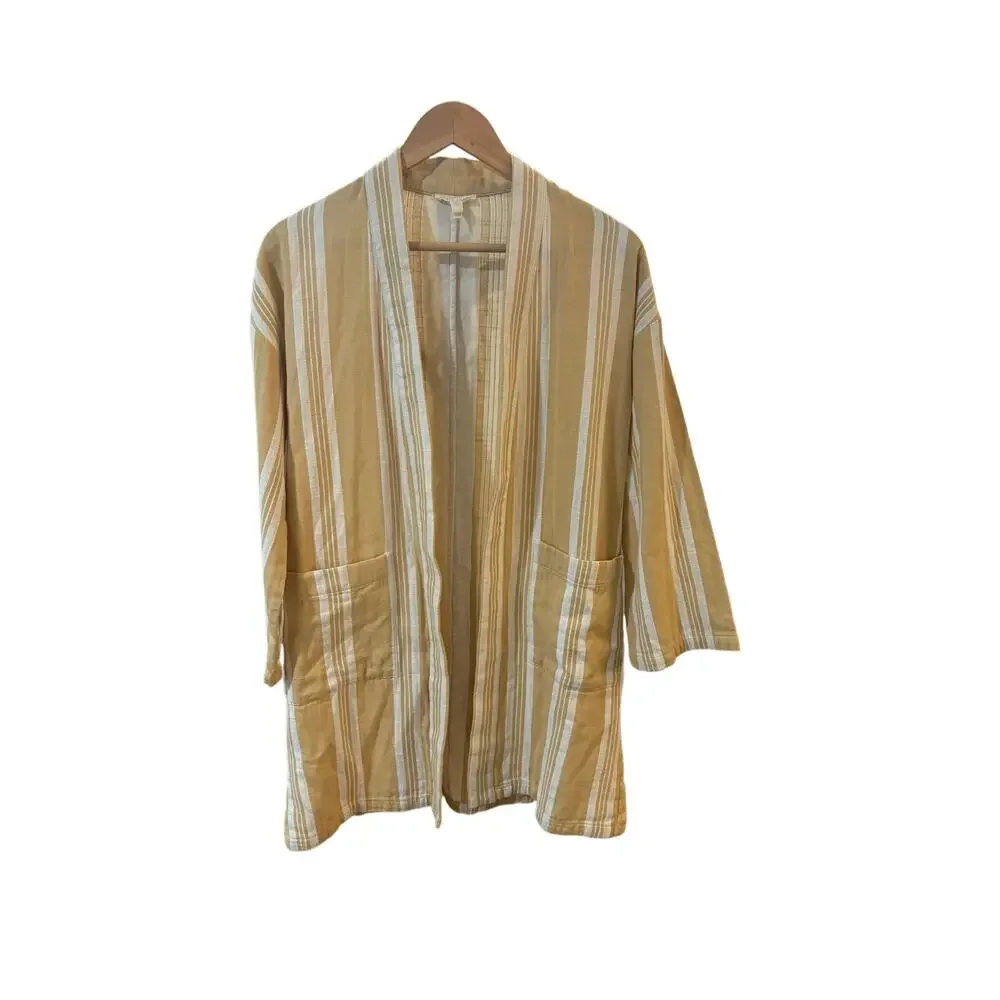 Eileen Fisher Organic striped kimono jacket - Picture 3 of 5